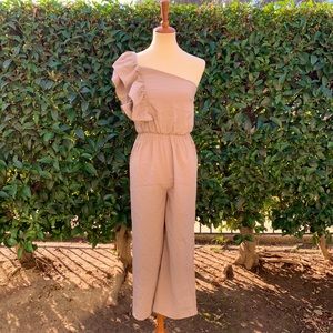 NWT One shoulder pantsuit